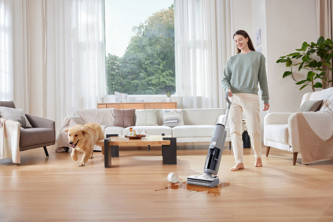 Odkurzacz TINECO iFloor 5 Breeze Silnik bezszczotkowy wysoka wydajność cicha praca Technologia silnika mocne ssanie przy niskim poziomie hałasu