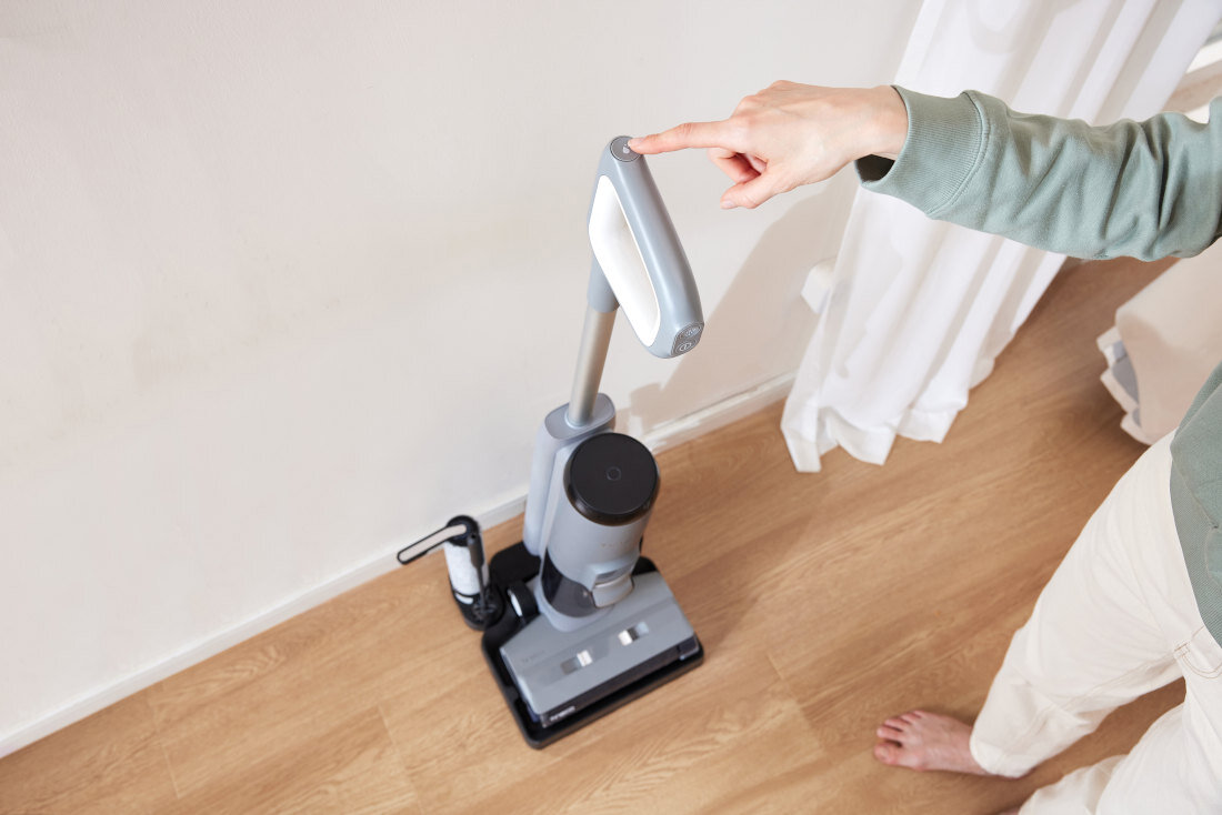 Odkurzacz TINECO iFloor 5 Breeze Czytelny wyświetlacz LED System samooczyszczania Intuicyjny panel higiena czas