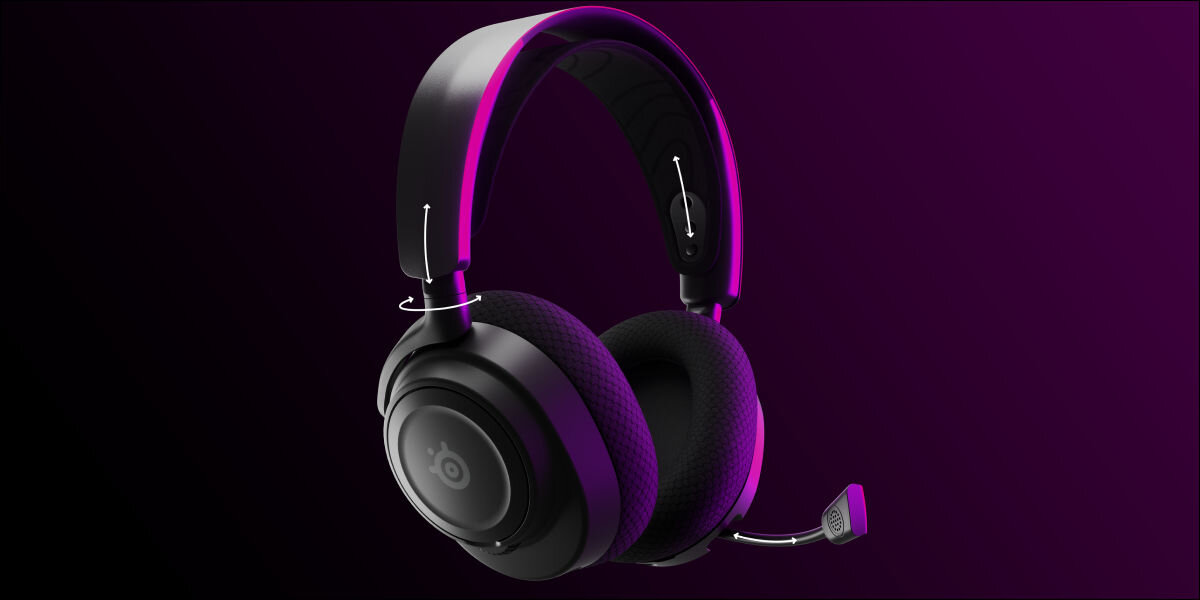 Słuchawki STEELSERIES Arctis Nova 7 regulacja waga pianka air weave powłoka PVD