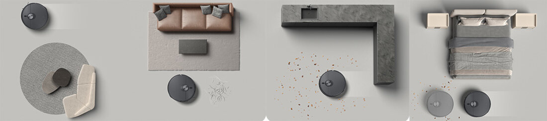 Robot sprzątający XIAOMI Robot Vacuum X20 Max Nawiguje sprząta system światła strukturalnego obszar 120° czujnik krawędziowy czujnik krawędziowy omija niskie przeszkody Technologia nawigacji laserowej LDS przestrzeń