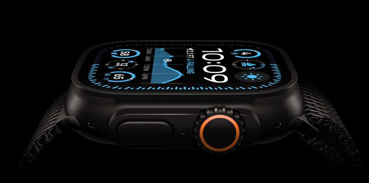 APPLE Watch Ultra 2 dostęp do sieci komórkowej możliwość strumieniowania muzyki podcastów głośnik znajdowanie