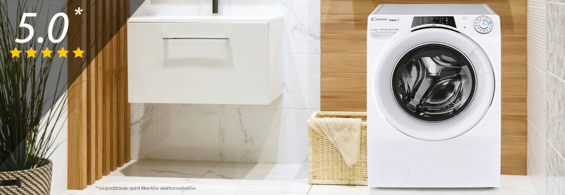 Pralko-suszarka CANDY ROW4966DWMCT/1-S Candy RapidO czyste i pachnace pranie