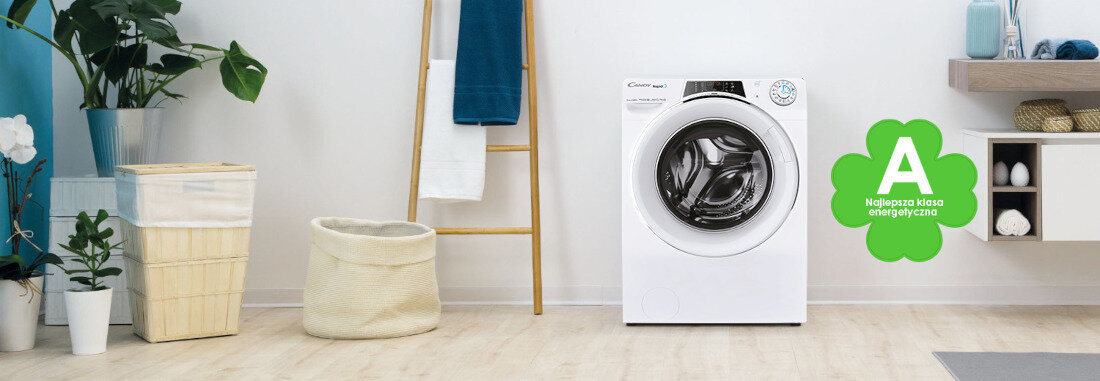 Pralko-suszarka CANDY ROW4966DWMCT/1-S klasa energetyczna A