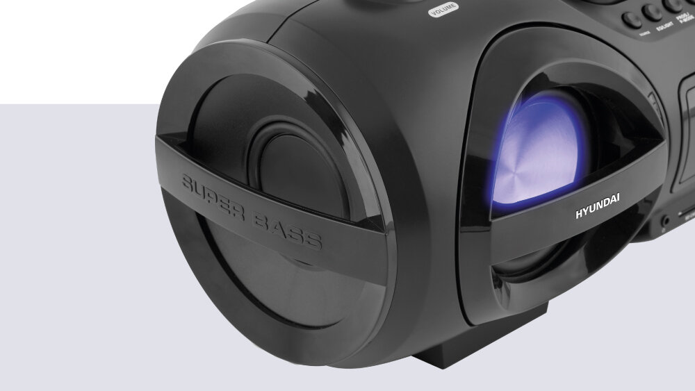 Radioodtwarzacz HYUNDAI TRC985BT - Radioodtwarzacz z Bluetooth portem USB i czytnikiem kart SD, kadr na głośniki urządzenia