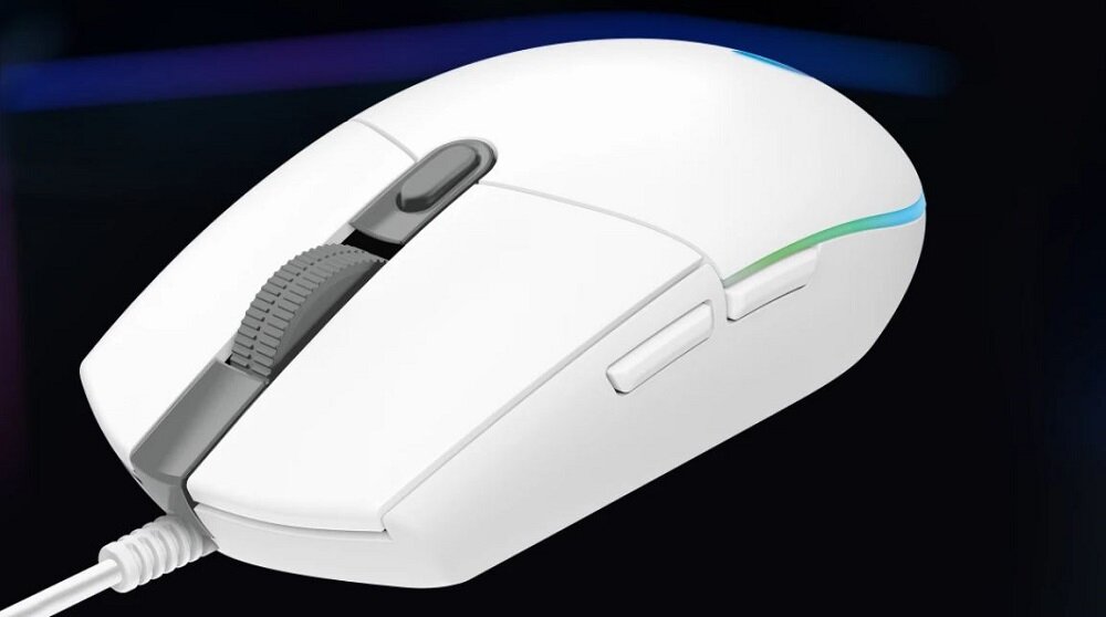Mysz LOGITECH G203 Biały - konstrukcja 