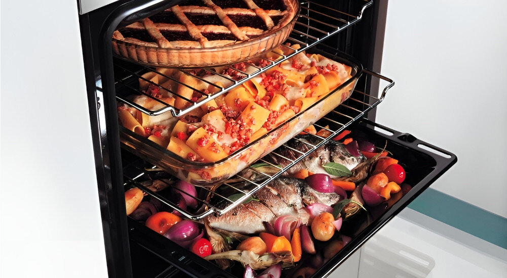 PIEKARNIK WHIRLPOOL AKZ9S 8260 FB Cook3 trzy poziomy jednoczesne pieczenie bez mieszania zapachów oszczędności