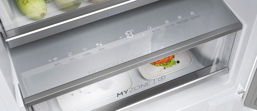 LODÓWKA HAIER HBW7518C wyświetlacz panel sterowanie komfort funkcjonalność