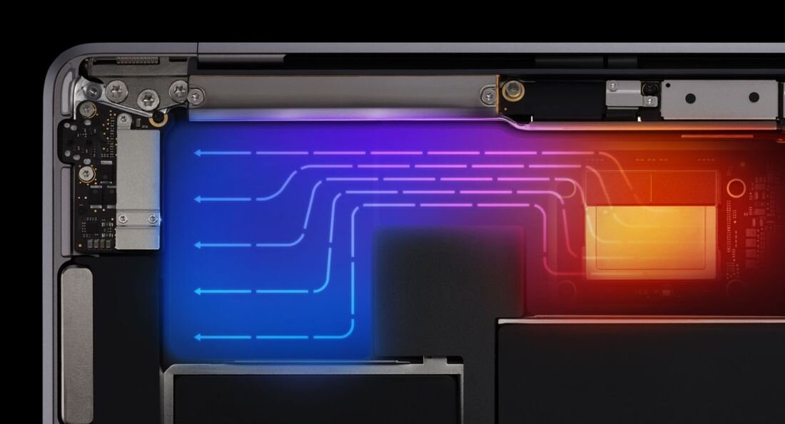 APPLE MacBook Air 13 - System chłodzenia