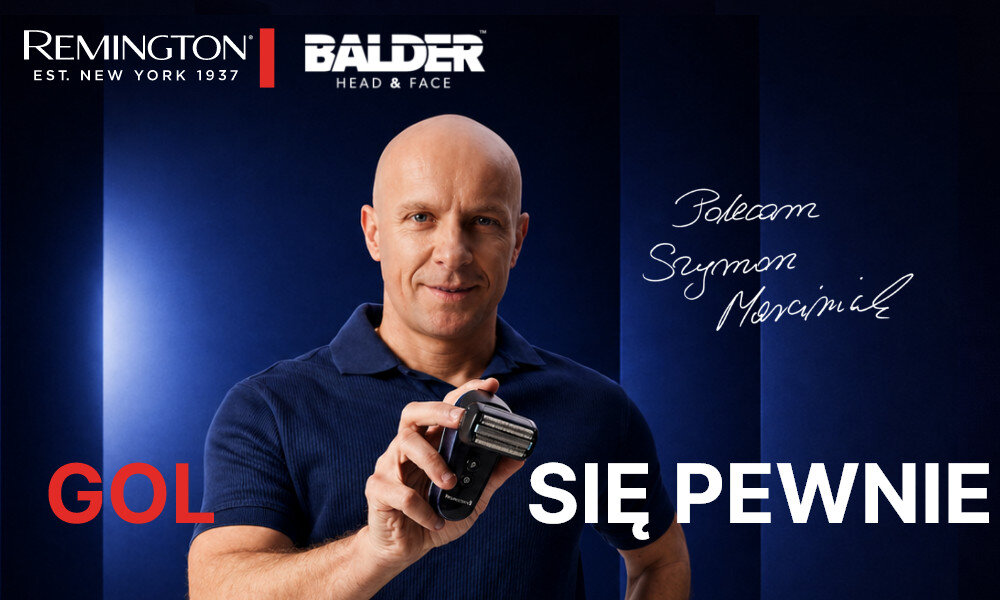 Golarka do głowy REMINGTON XF8000 Balder Foliowa Na mokro i sucho zdjęcie lifestyle Wygoda bez kompromisów