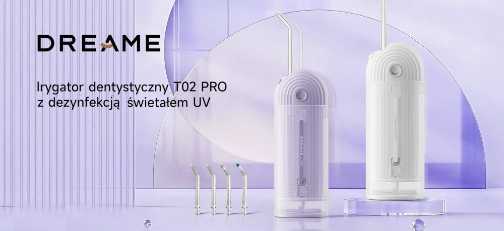 Irygator DREAME Life T02 Pro Biały Kompleksowa higiena jamy ustnej zdjęcie lifestyle prezentacja irygatora