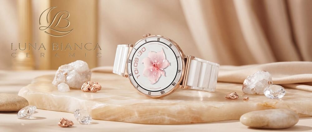 Luna Bianca Ceramic smartwatch elegancja technologia design biżuteria styl kobiecy