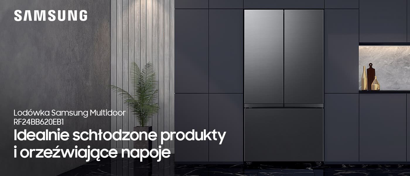 Lodówka Samsung Multidoor RF24BB620EB1 - zdjęcie w luksusowej kuchni: Media Expert
