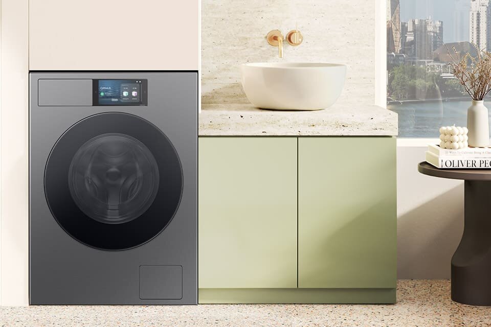 Pralka Bespoke AI 9 kg z inteligentnym ekranem WF90F09C4SU4 Pralka Bespoke AI 9 kg z inteligentnym ekranem WF90F09C4SU4