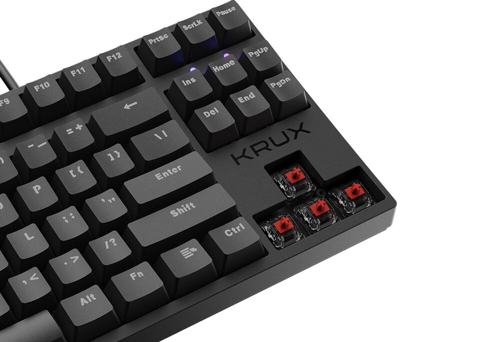 Klawiatura KRUX Atax RGB Outemu - wysoka wytrzymałość 50milionów kliknięć