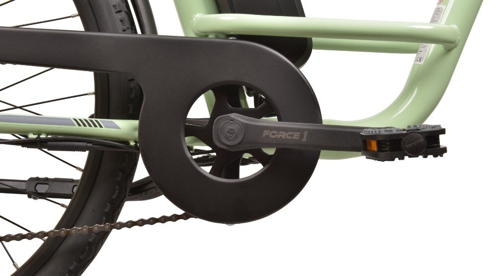 Rower elektryczny R.EVOLUTION E5000 U17 26 cali damski Zielony 