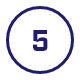 Ikona z cyfrą 5 w niebieskim okręgu na białym tle.