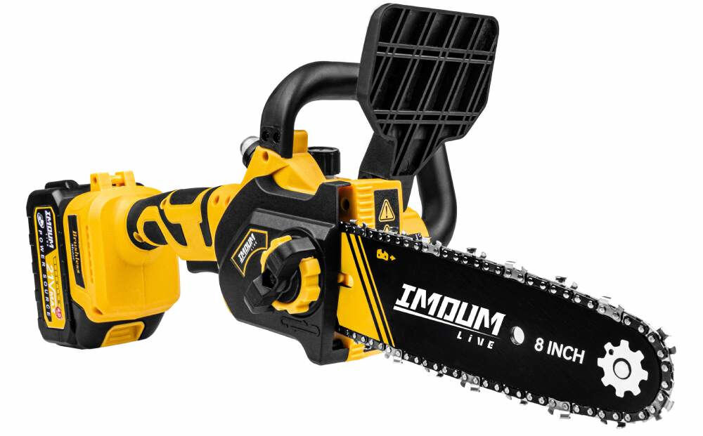 Piła akumulatorowa IMOUM DLJ08, Szeroki zakres zastosowań, Piła przedstawiona od frontu lewo skos
