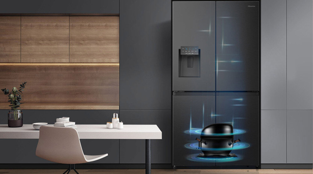 LODÓWKA HISENSE RQ760N4AFF Sprężarka inwerterowa cicha praca