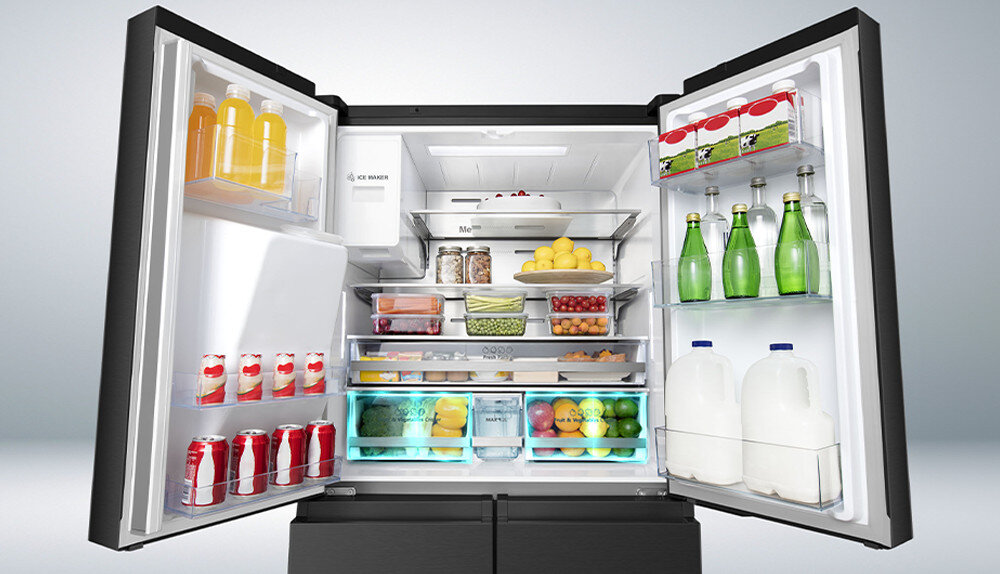 LODÓWKA HISENSE RQ760N4AFF szuflada warzywa owoce świeżość