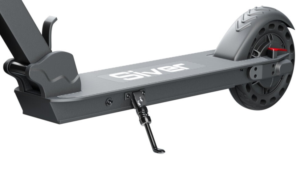 Hulajnoga elektryczna MOTUS Siver City 20km 250W 8 Czarny skladana stopka w centralnym punkcie ciezkosici