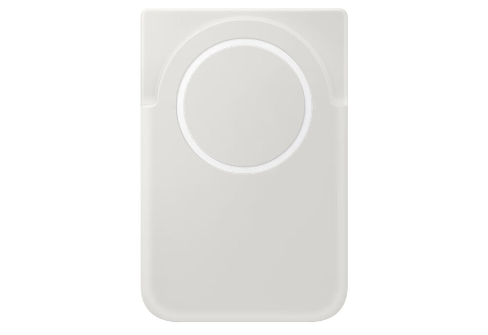 SAMSUNG Magnet Wireless 5 000 mAh przewodowo do 25 W szybkie ładowanie bezprzewodowo z certyfikatem Qi2 do 15 W Wbudowany magnes pozycji pionowej składany stojak - powerbank od przodu na białym tle