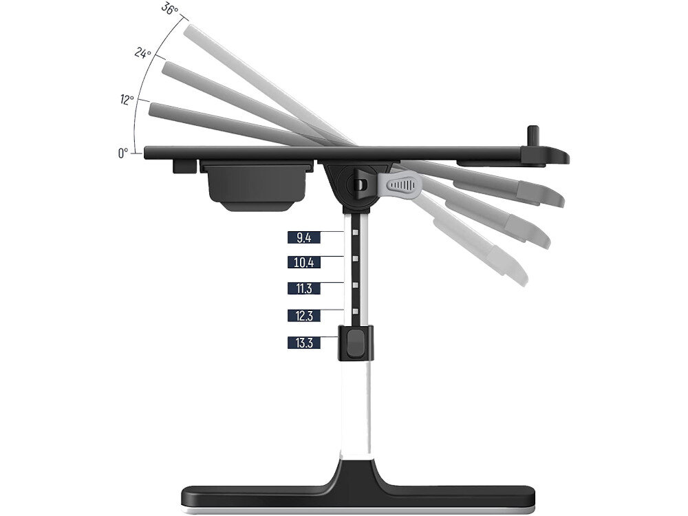 Podstawka pod laptopa MOZOS Game SL2 regulacja kąt wysokość blokada