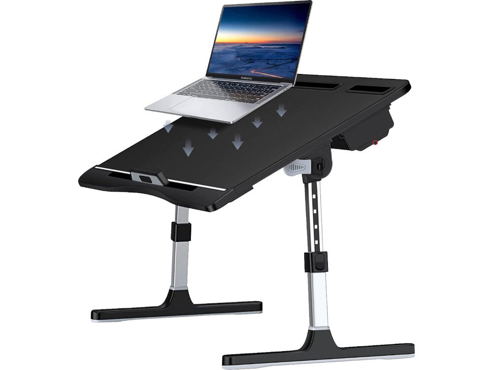 Podstawka pod laptopa MOZOS Game SL2 konstrukcja wymiary blat materiały