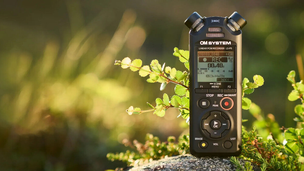 Dyktafon OLYMPUS LS-P5  - technologia wyświetlacz