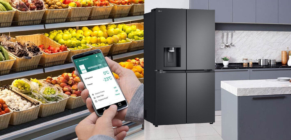 LODÓWKA LG GML960EVBE Aplikacja zdalne sterowanie funkcje telefon smartfon tablet powiadomienie alarm