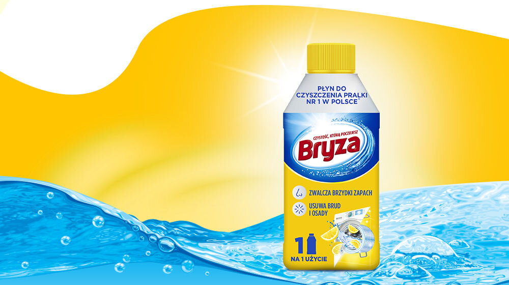 Płyn do czyszczenia pralek BRYZA Lanza Lemon 250 ml kroki porady