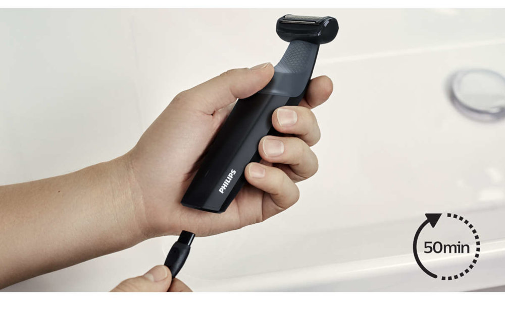 Trymer PHILIPS Bodygroom series 3000 Golarka do ciała do stosowania pod prysznicem GOLENIE