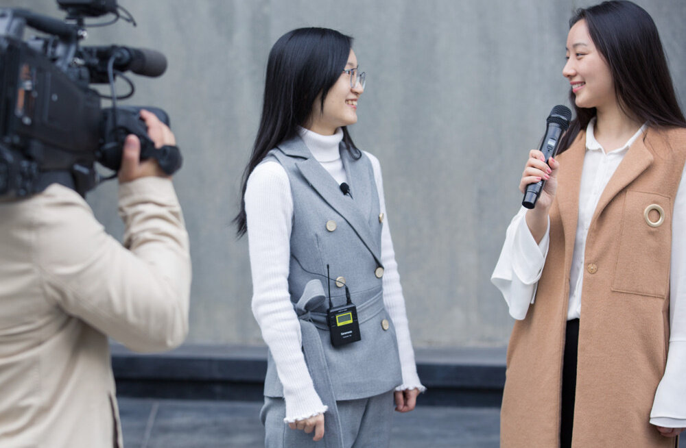 Mikrofon SARAMONIC UwMic9 HU9 wyświetlacz mikrofon powłoka połączenie pasmo sygnał czułość wyrazistość jakość brzmienie