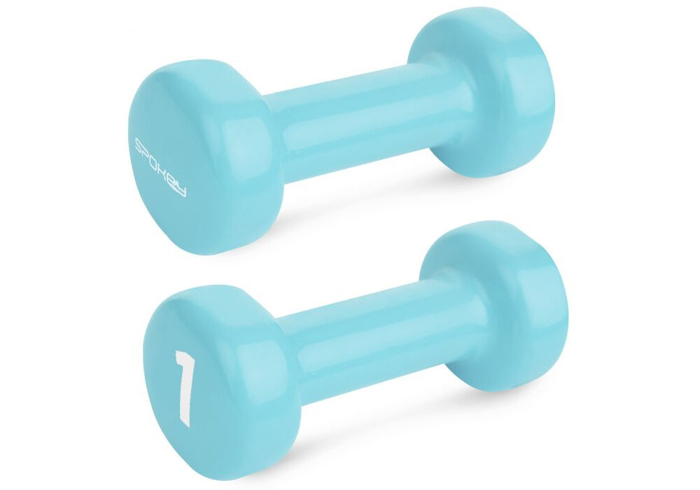 Hantle SPOKEY Shape IV (2 x 1 kg) 2 hantle o tej samej wadze po 1 kg na jedną hantlę niewielki rozmiar