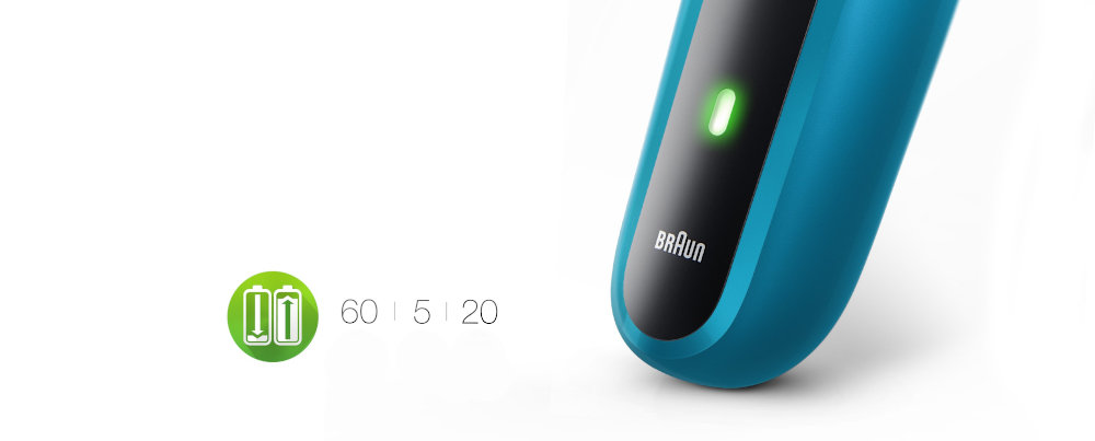 Zasilana akumulatorowo golarka elektryczna Braun Series 3 ProSkin ŁADOWANIE