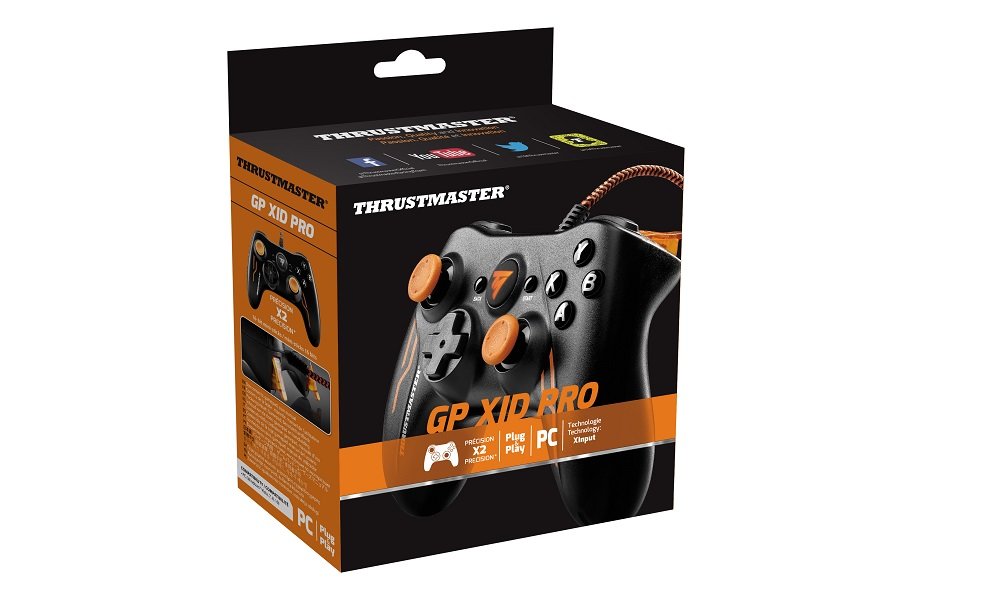 Kontroler THRUSTMASTER GP XID Esport Edition Czarno-pomarańczowy (PC) pudełko opakowanie