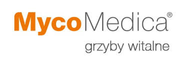 Logo z napisem \'MycoMedica grzyby witalne\'.