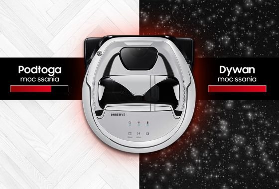 Samsung Optymalna moc odkurzania niezależnie od podłoża. Kontrola siły ssącej