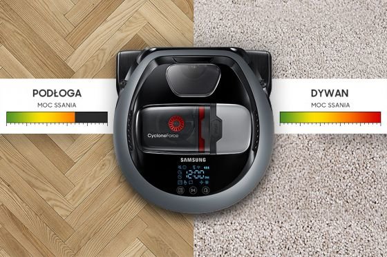 Samsung Optymalna moc odkurzania niezależnie od podłoża. Kontrola siły