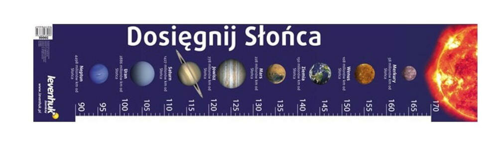 LEVENHUK-2-miarka wzrost słońce miarka dziecko planety układ słoneczny błyszczący papier zdjęcia odległość słońce