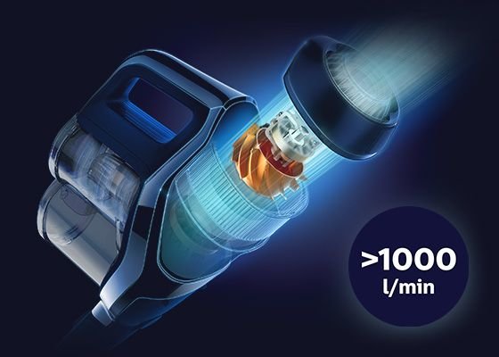 Philips Siła zasysania. Cyfrowy silnik PowerBlade