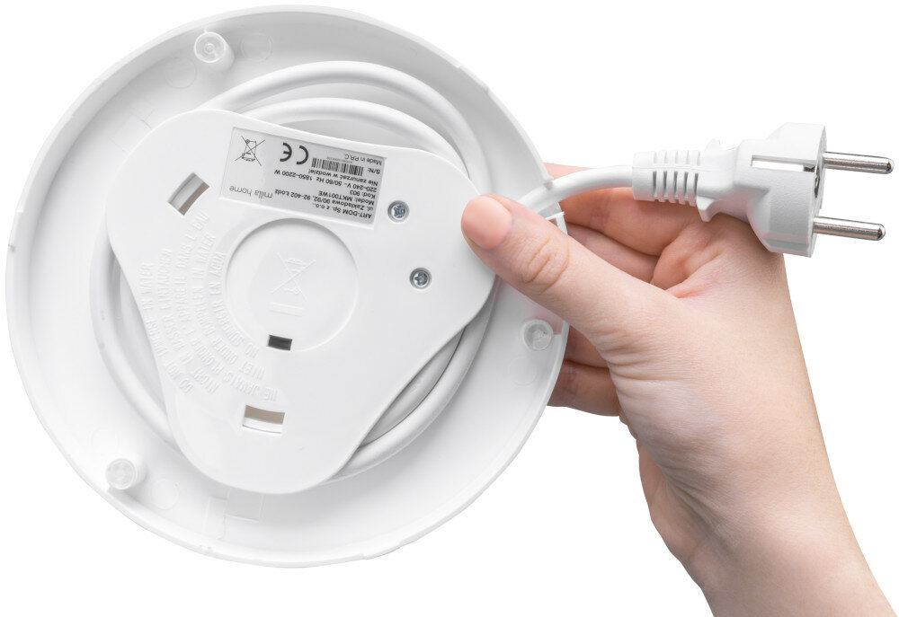 Czajnik MILLA HOME MKT001WE Biały 2200W pojemność 1,7L filtr