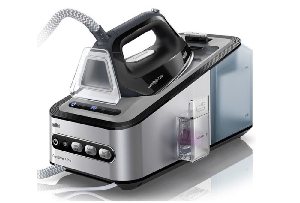 Generator pary Braun CareStyle 7 IS 7156 BK trzy programy prasowania kompaktowy najlzejsza waga przechowywanie