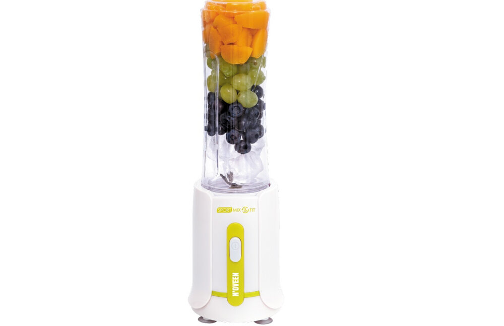 Blender kielichowy NOVEEN Sport Mix & Fit SB210 Zielony Czerwony moc wydajnosc 300 watow