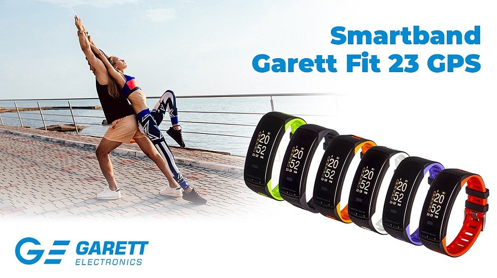 Smartband GARETT Fit 23 GPS kolor wygląd