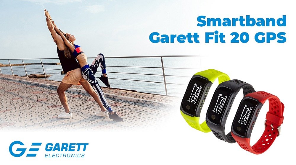 Smartband GARETT Fit 20 GPS kolor wygląd