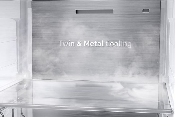 Samsung Stabilna temperatura wewnątrz. Metal Cooling Samsung Stabilna temperatura wewnątrz. Metal Cooling