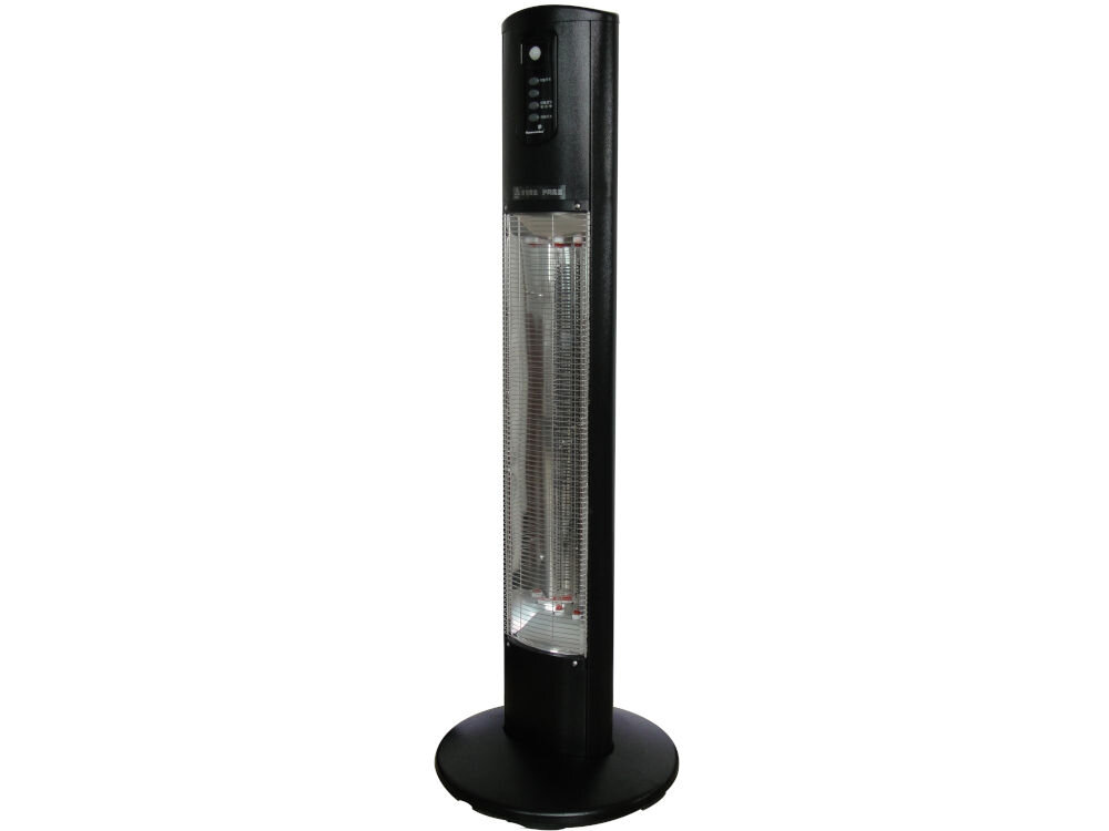 Promiennik WARMWATCHER EPH2960 Helios moc 2960 W elegancki ogrody prywatne restauracyjne wydajność smukła konstrukcja kółka poręczny uchwyt obudowa młotkowana stal odporna na warunki atmosferyczne uszkodzenia korozję ekologiczny energooszczędny czujnik ruchu wyłącza się podczas braku ruchu bezpośrednie komfortowe nieoślepiajace ogzrewanie 