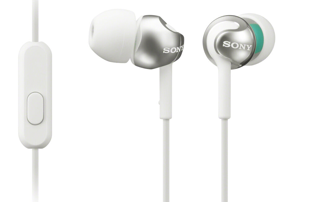 SŁUCHAWKI SONY MDREX110APW.CE7 DOUSZNE Z MIKROFONEM CZERWONE dźwięk impedancja pasmo przenoszenia przetworniki