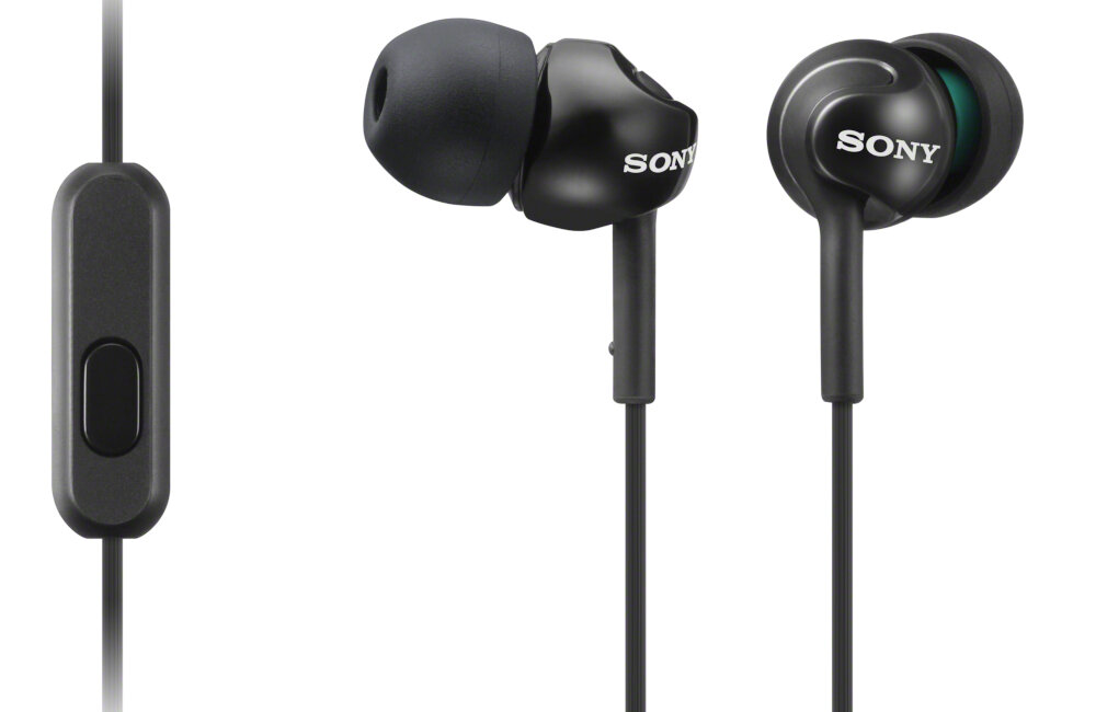 SŁUCHAWKI SONY MDREX110APB.CE7 DOUSZNE Z MIKROFONEM CZERWONE dźwięk impedancja pasmo przenoszenia przetworniki 