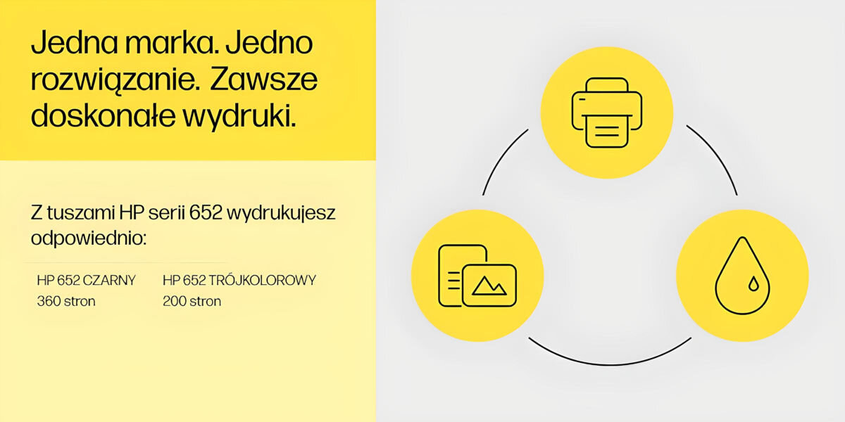 Tusz HP 652 Czarny 6 ml F6V25AE oryginalny niezawodność intensywne kolory długotrwałe rezultaty idealnie dopasowany do konkretnego modelu drukarki 
					wydruki odporne na blaknięcie odpowiedzialna produkcja opakowania wykonane z materiałów nadających się do recyklinu
					wydajność na poziomie do 360 stron dla wkładu czarnego oraz do 200 stron dla tuszu trójkolorowego
				</div>	
    		</div>
    </div>	
	
	
    <div class=